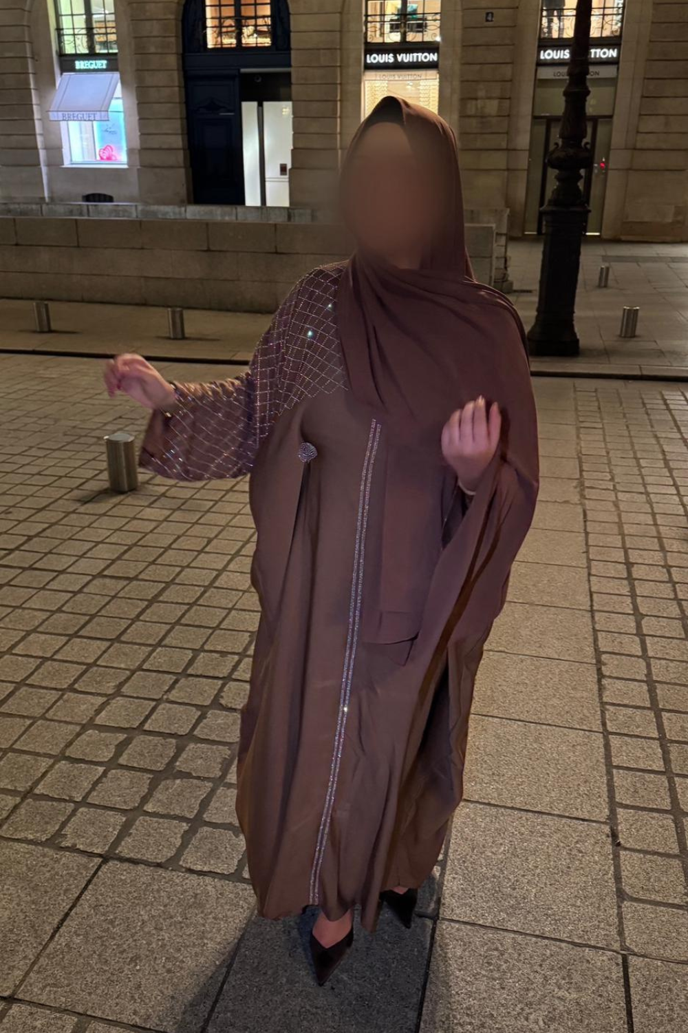 ABAYA DE DUBAÏ BYA - MARRON